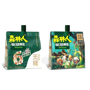 森林人无糖高纤维坚果乳混合坚果蛋白饮品盒装招商