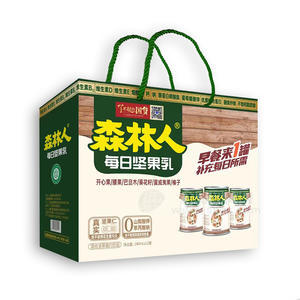 森林人每日堅(jiān)果乳早餐奶混合堅(jiān)果蛋白飲品禮盒裝招商240ml