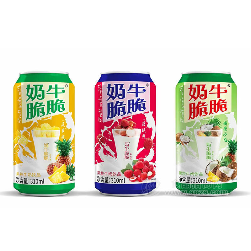 奶牛脆脆果粒牛奶飲品罐裝310ml