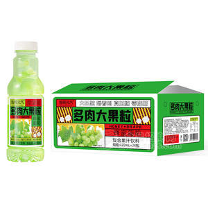 浩明元汽蜂蜜葡萄多肉大果粒復合果汁飲料箱裝招商420ml