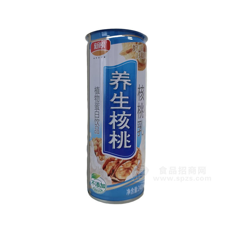 新榜核桃乳植物蛋白飲品罐裝招商240ml