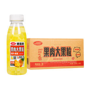 春尚好蜂蜜菠蘿果肉大果粒復(fù)合果汁飲料310mlx24瓶