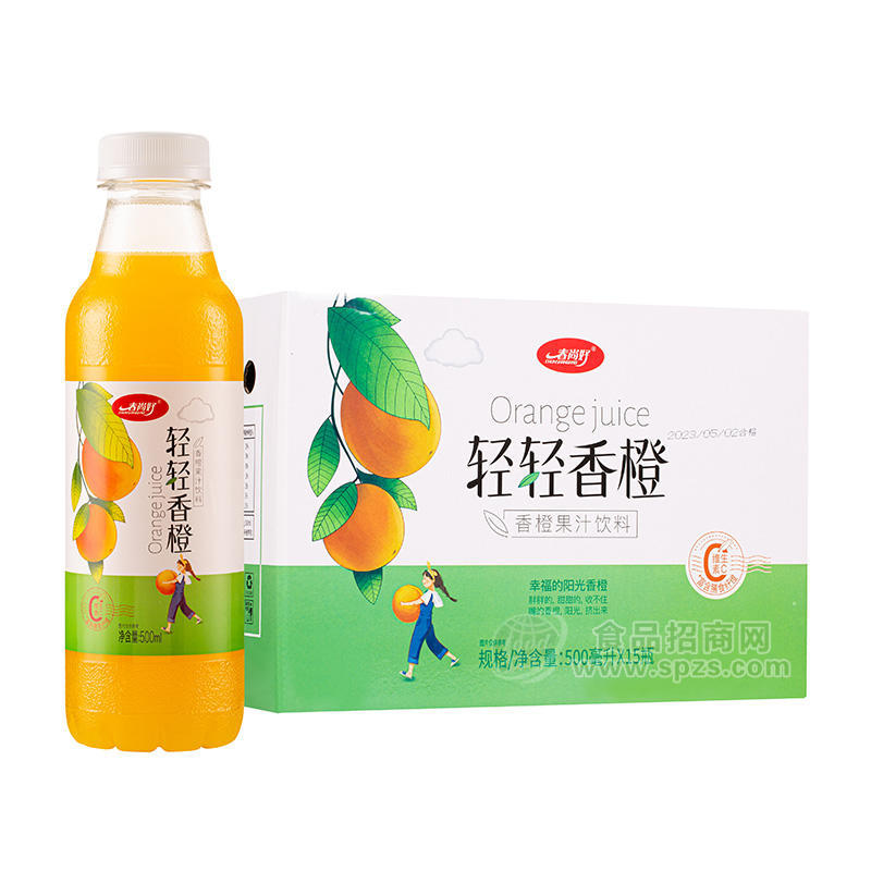 春尚好輕輕香橙果汁飲料500mlx15瓶