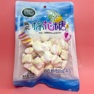 启巧食品麻花棉花糖90g