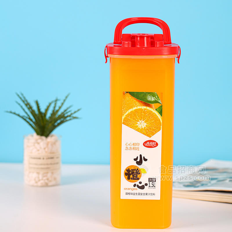 春尚好小橙心甜橙味益生菌復(fù)合果汁飲料1.5L