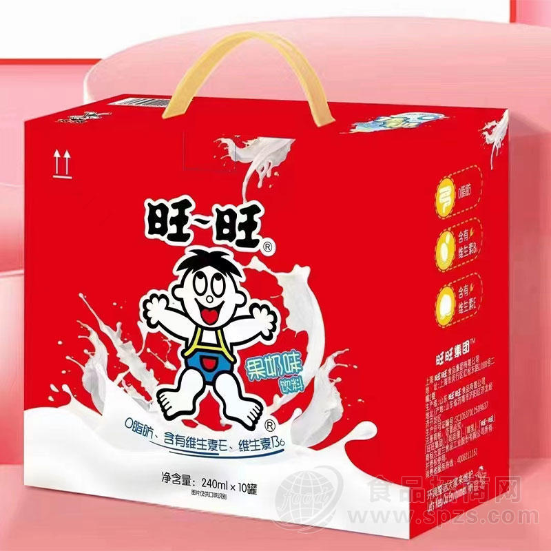 旺旺果奶味饮料240mlX10罐