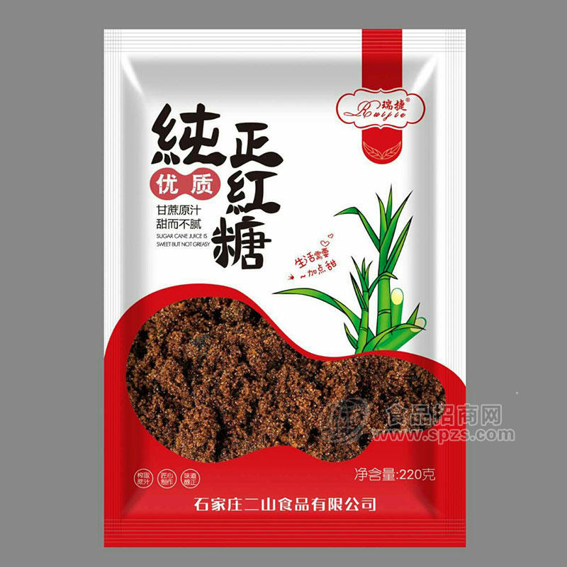 瑞捷優(yōu)質(zhì)純正紅糖220g