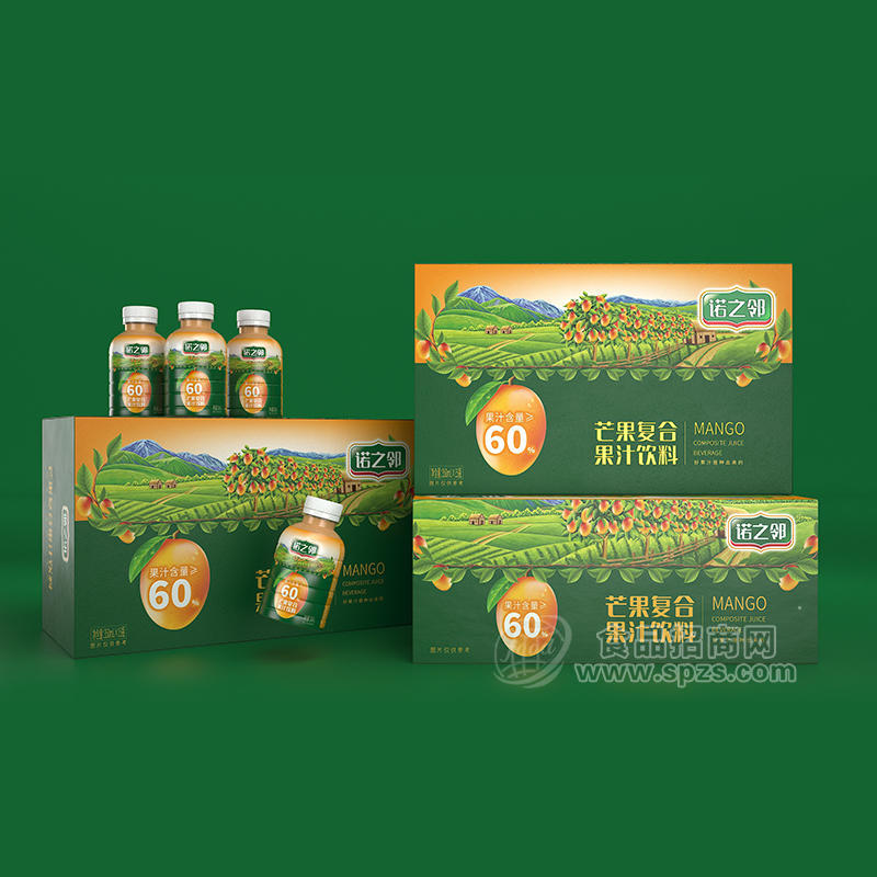 诺之邻芒果复合果汁饮料350mlx15瓶