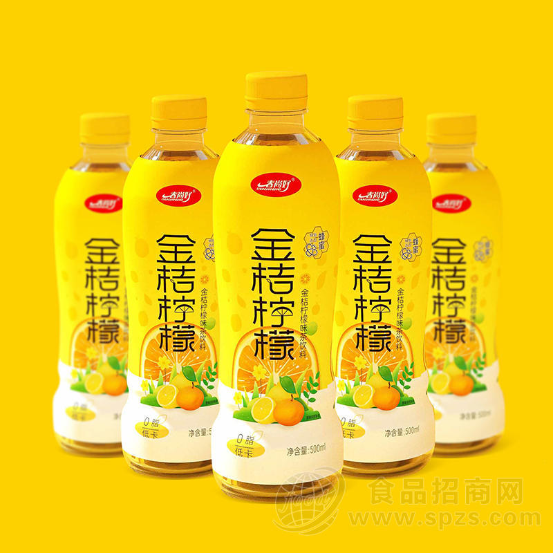 春尚好金桔柠檬味茶饮料瓶装招商500ml