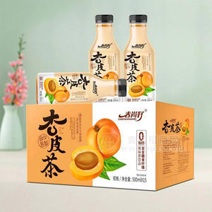 春尚好杏皮茶含膳食纤维箱装招商500ml×15