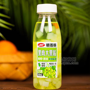 春尚好蜂蜜葡萄果肉大果粒复合果汁饮料瓶装招商310ml