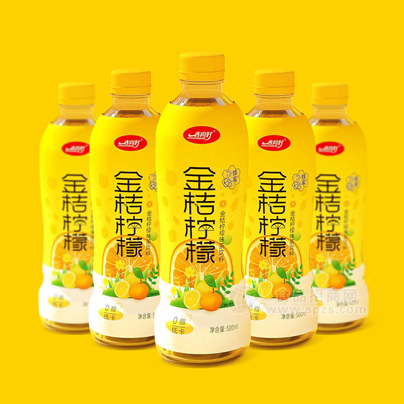 春尚好金桔柠檬味茶饮料瓶装招商500ml