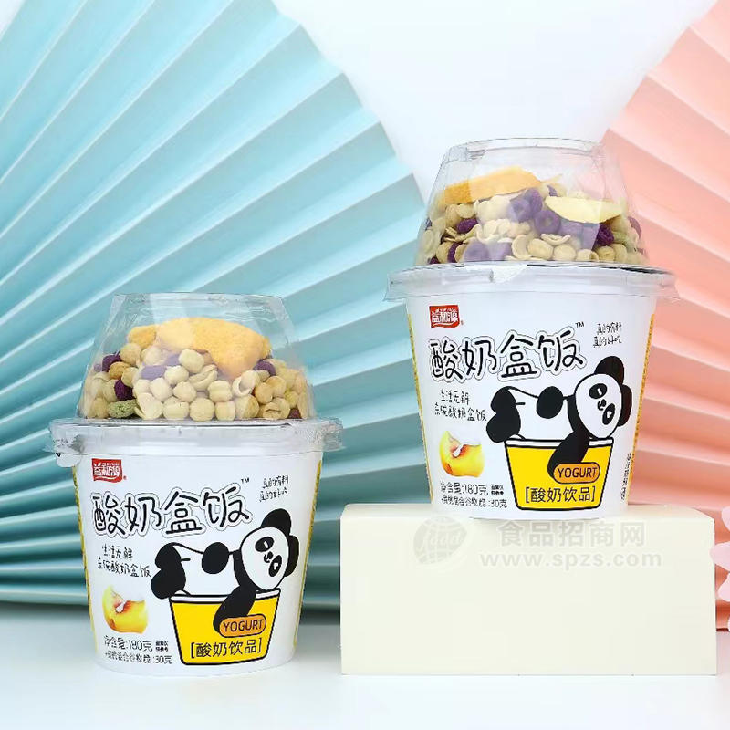 益和源黄桃混合谷物脆酸奶饮品酸奶盒饭180g