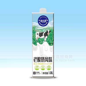 簡(jiǎn)樂派老酸奶風(fēng)味無蔗糖盒裝招商1.08L