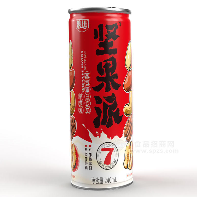 澳进坚果派坚果乳复合蛋白饮品240ml
