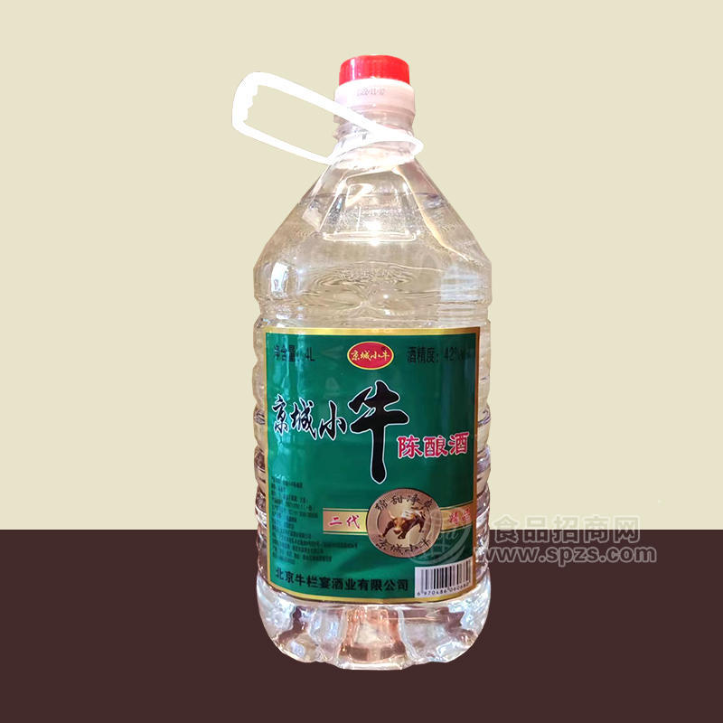 ·京城小牛陈酿酒42度白酒4L 