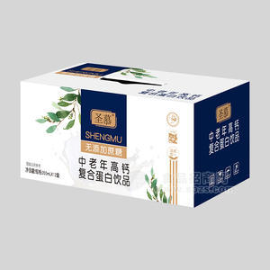 圣慕无添加蔗糖中老年复合蛋白饮品200mlx12盒