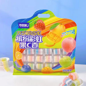 零食猴缤纷彩虹果C卷凝胶糖果休闲食品招商