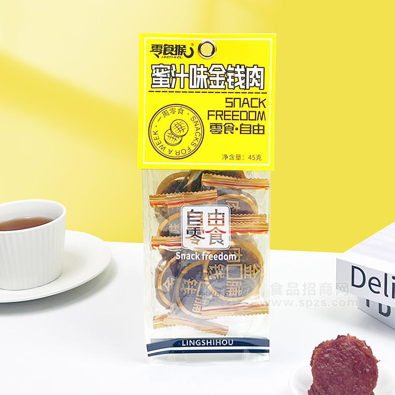 零食猴蜜汁味金錢肉肉干休閑食品45g