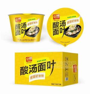 皇想酸湯面葉紫菜蝦米味方便食品