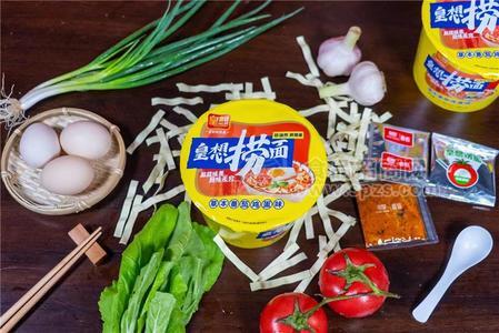 皇想捞面草本番茄鸡蛋味非油炸方便食品