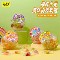 萌孩子剥皮果味软糖混合口味110g