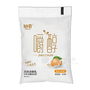 妙奇嚼醇黄桃+燕麦风味发酵乳酸奶饮品袋装奶150g