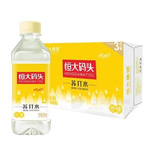 恒大碼頭蘇打水0糖0脂檸檬味箱裝350ml