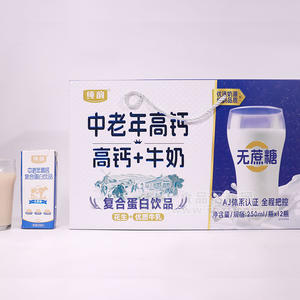 純韻中老年高鈣+牛奶復合蛋白飲品無蔗糖250mlX12瓶