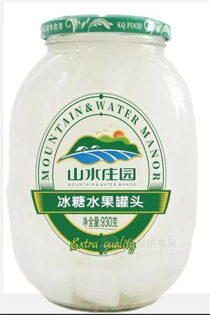 山水莊園冰糖水果椰果罐頭930g瓶裝