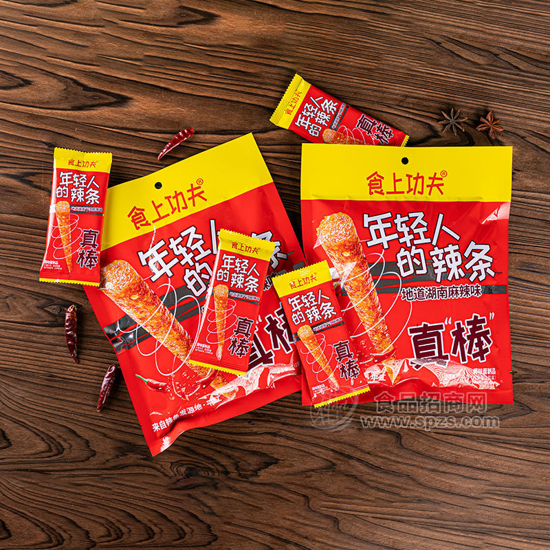 食上功夫年轻人的辣条休闲食品调味面制品