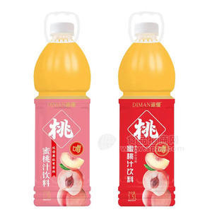 迪縵蜜桃汁系列瓶裝飲料招商1.5L