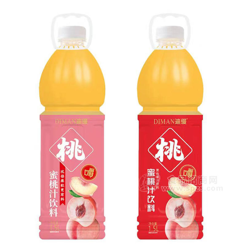 迪缦蜜桃汁系列瓶装饮料招商1.5L