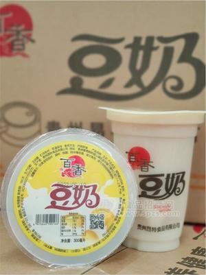百香豆奶杯装早餐饮料
