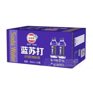友利友蓝苏打无汽苏打果味饮料350mlx24瓶