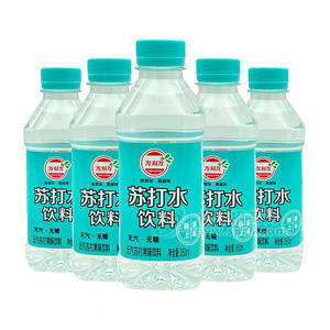 友利友蘇打水飲料無(wú)汽蘇打果味飲料350ml