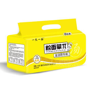 一天一面金湯肥牛味粉面菜π方便食品方便面464g