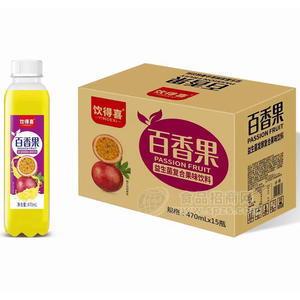饮得喜百香果益生菌发酵复合果味饮料470mlX15瓶