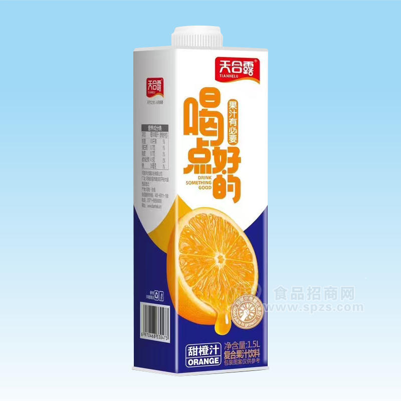 天合露果汁有必要喝點(diǎn)好的甜橙汁復(fù)合果汁飲料1.5L