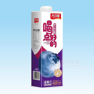 天合露果汁有必要喝点好的蓝莓汁复合果汁饮料1.5L