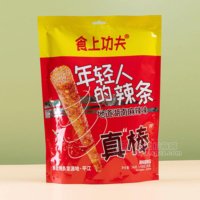 食上功夫年轻人的辣条调味面制品休闲食品268g