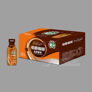 伯爵咖啡丝滑拿铁浓咖啡饮料提神300mlx15瓶