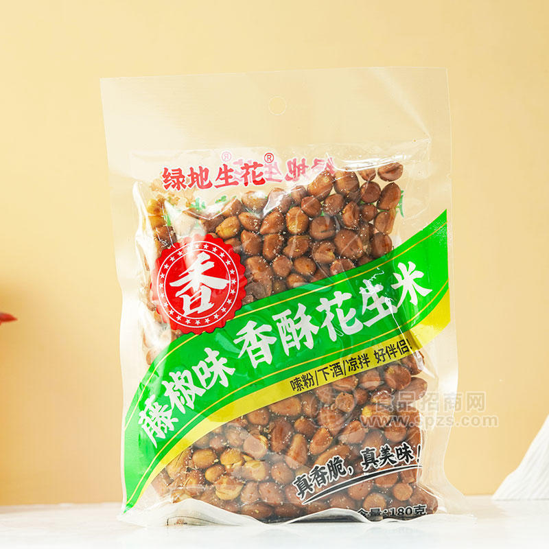 绿地生花香酥花生米藤椒味180g 