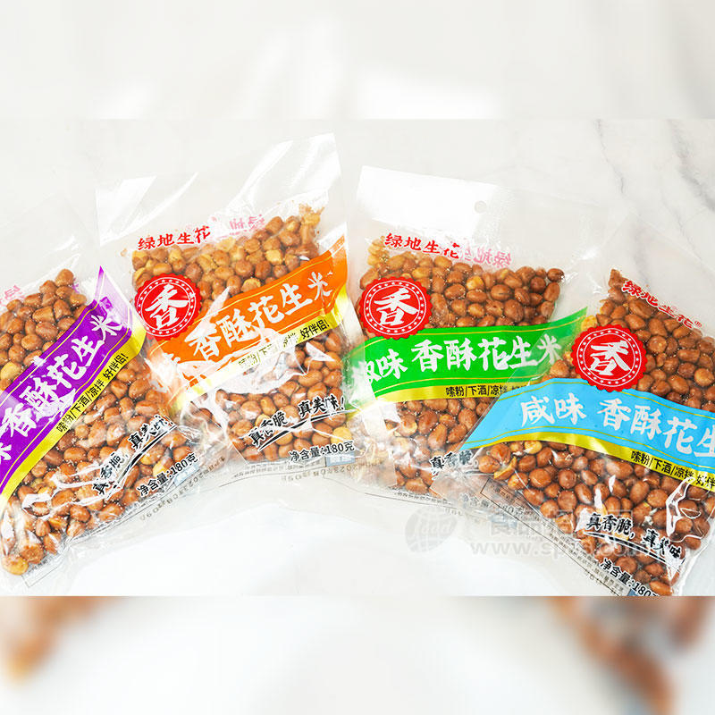绿地生花香酥花生米混合味180g 