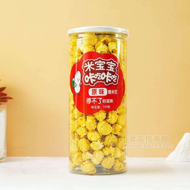 米宝宝咔吃咔吃爆米花原味100g