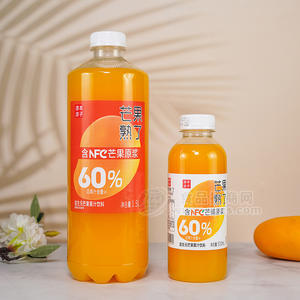 源本波子益生元芒果果汁含NFC果汁含量60%芒果熟了1.5L