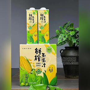 統(tǒng)業(yè)鮮榨玉米汁谷物飲料盒裝招商1L×6瓶