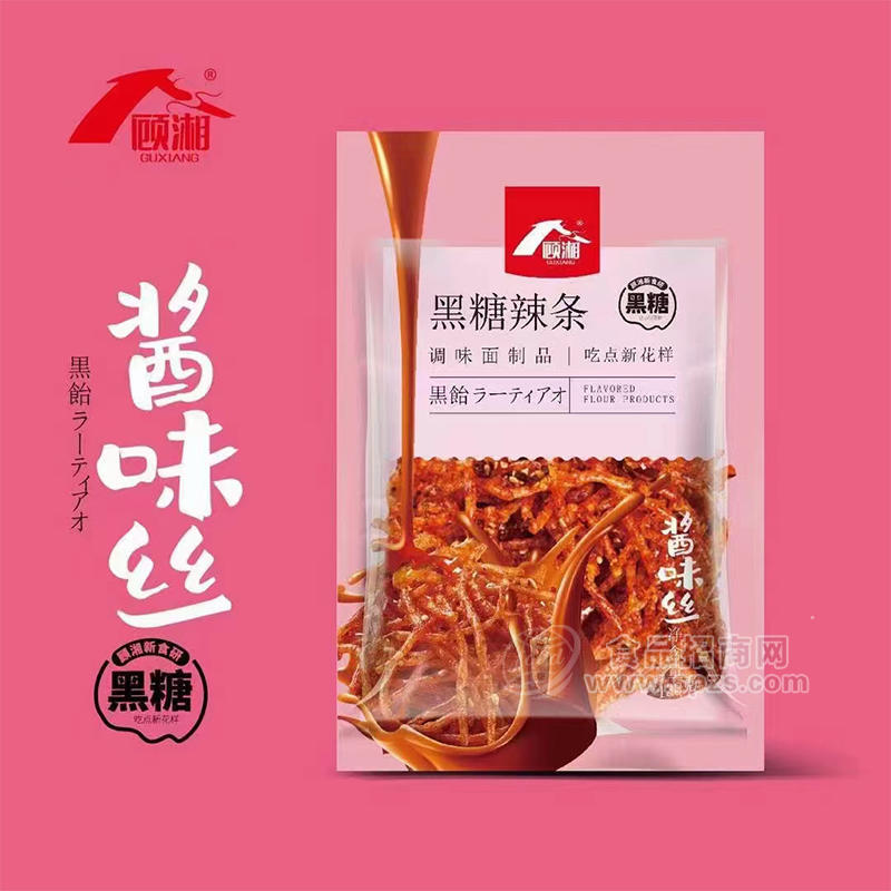 顾湘黑糖辣条酱味丝袋装招商138g