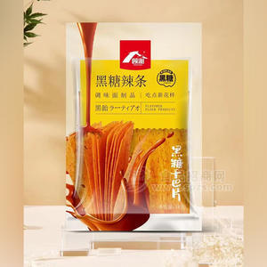 顧湘黑糖辣條干巴片調(diào)味面制品袋裝招商78g