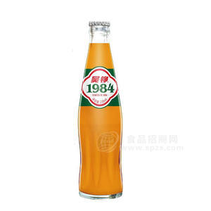 吳錚1984橙色汽水瓶裝飲料招商300ml